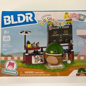 Squishmallows Squishbrik Mallow Stadium Toy Set - Green BLDR